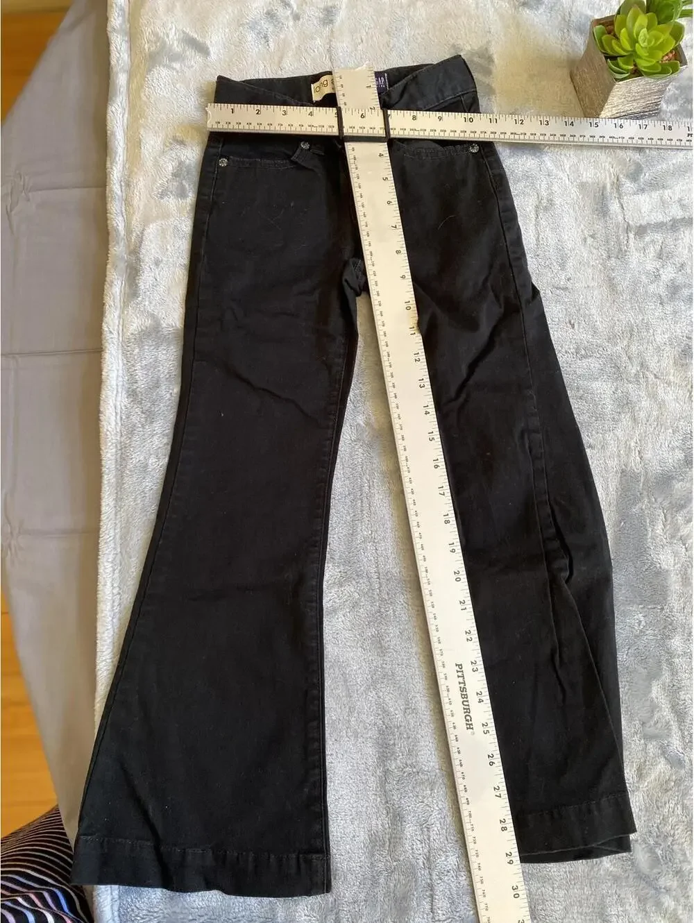 Gap Kids Black Stretch Flared Pants - Size 7
